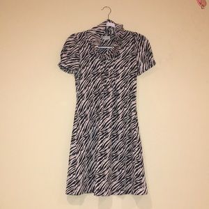 Calvin Klein zebra print dress
